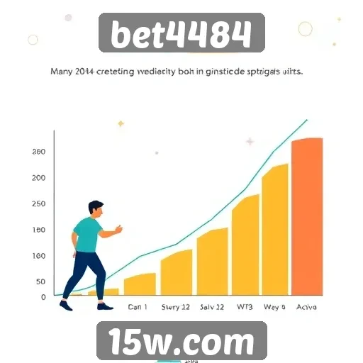 O crescimento de usuários ativos na plataforma bet4484